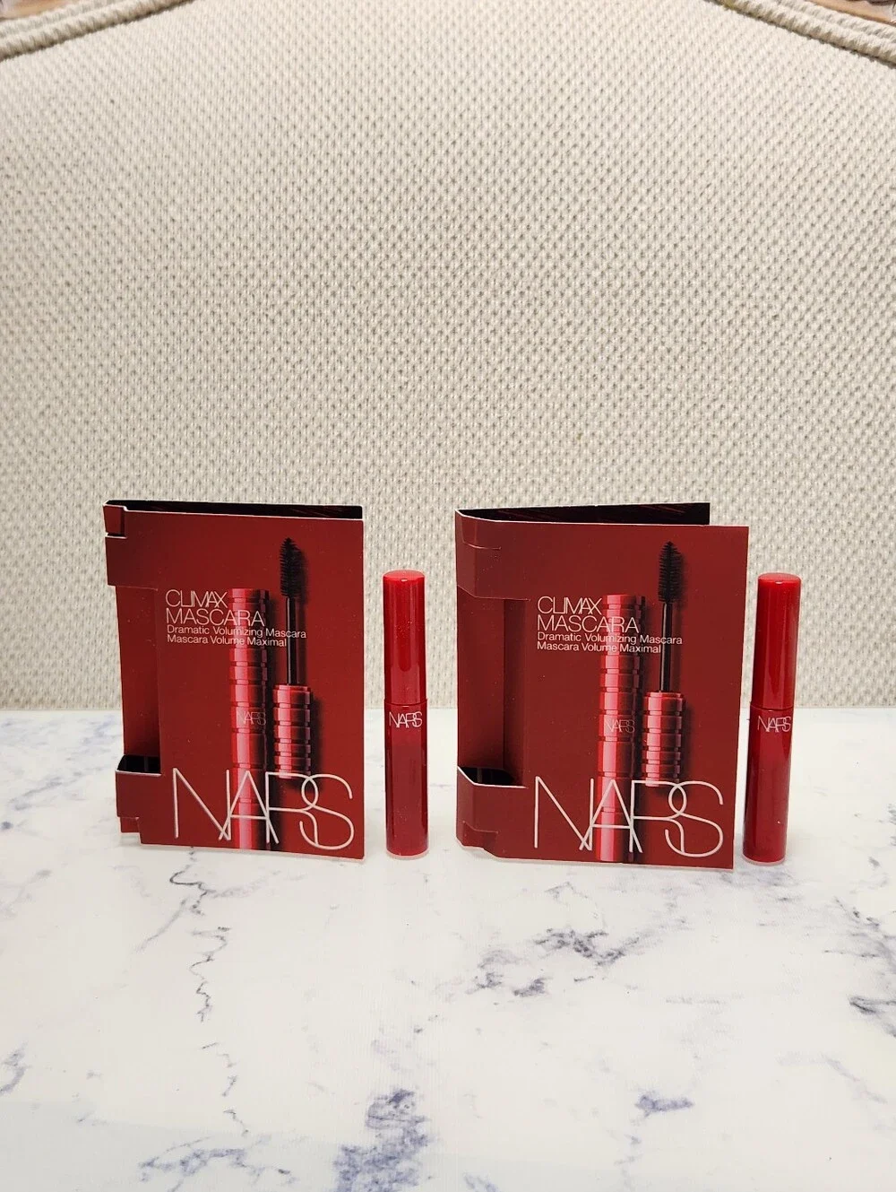 2 NARS Climax Volume Mascara Explicit Black MINI Travel Size .06 oz